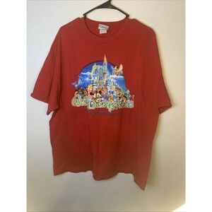 Vintage Walt Disney World Adult 2XL Where Dreams Come True Magic Kingdom T-Shirt